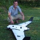 Francisco López from UPCT, helping with the UAV tests