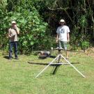 Joel Gomes and João Pereira, getting ready for another UAV launch 