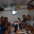 Hora de almoço para a equipa AUV e tripulação do Diplodus
