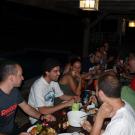 Dinner, the Infante, Azores and the stars out in the patio at the back of the farm house.